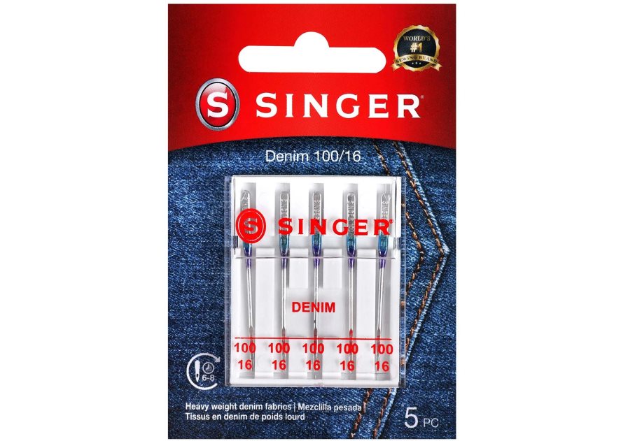 SINGER Denim Needles, Size 100/16 Accessories 2646ZJ88