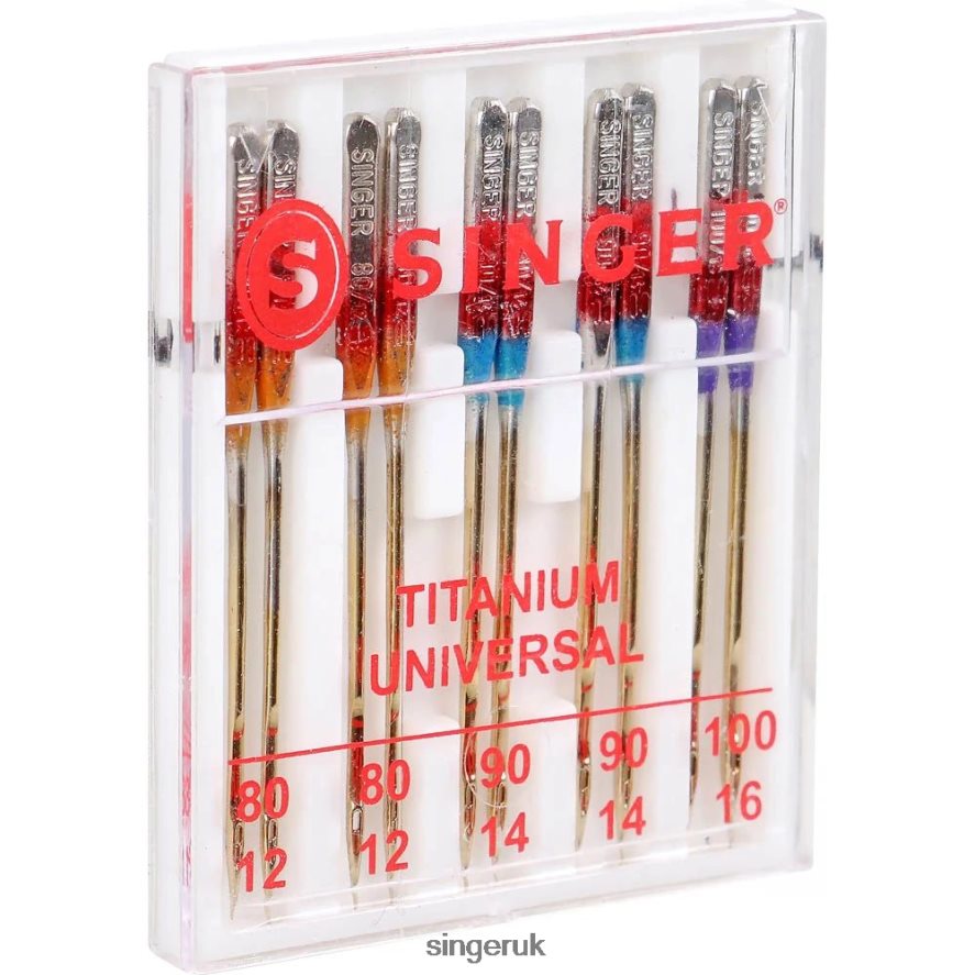 SINGER Titanium Universal Needles Assorted Sizes Accessories 2646ZJ86