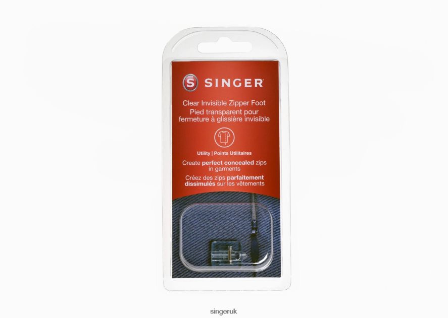 SINGER Invisible Zipper Foot For SE91 Series Sewing and Embroidery Machines Accessories 2646ZJ105