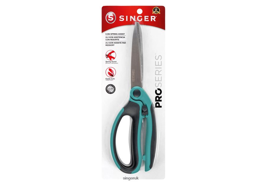 SINGER 9.5" ProSeries Spring Assist Scissor with Comfort Grip Accessories 2646ZJ162