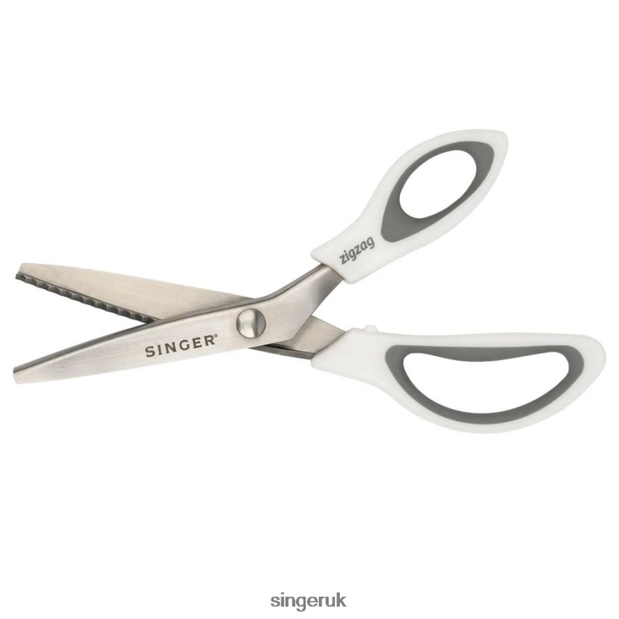 SINGER 9\" Pinking Shears with Comfort Grip, Stainless Steel Zig Zag Scissors Accessories 2646ZJ166