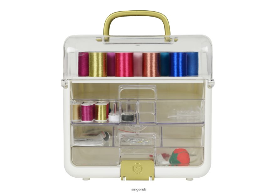 SINGER Sew-It-Goes 255 Piece Sewing & Craft Storage Kit with Metallic Thread Accessories 2646ZJ181