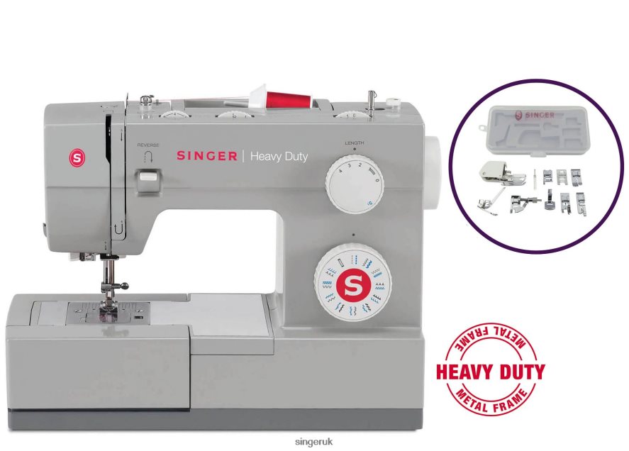SINGER Heavy Duty 4423 Sewing Machine and Presser Foot Kit Bundle Machines 2646ZJ20