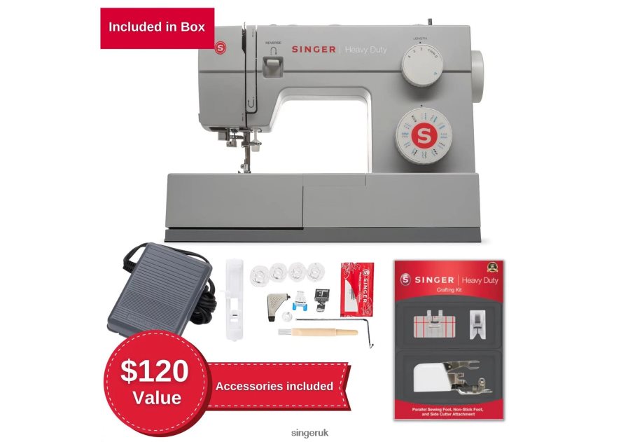 SINGER Heavy Duty 44S Sewing Machine and Crafting Kit Machines 2646ZJ38